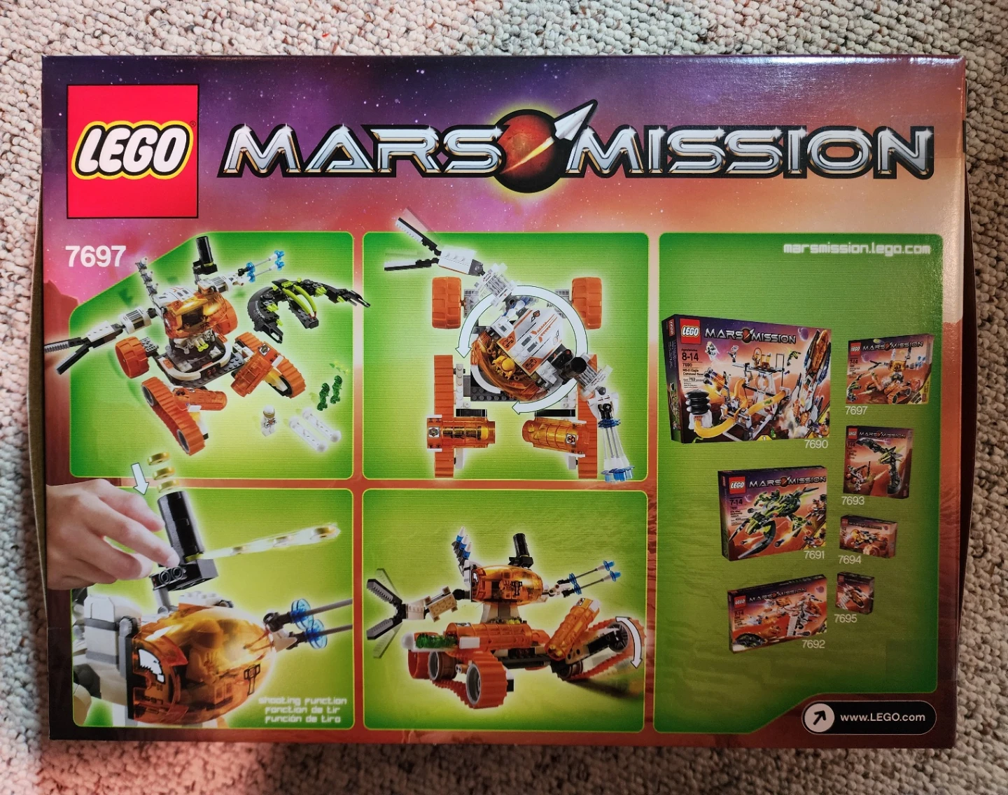 LEGO Mars Mission MT-51 Claw-Tank Ambush 7697 - photo 2