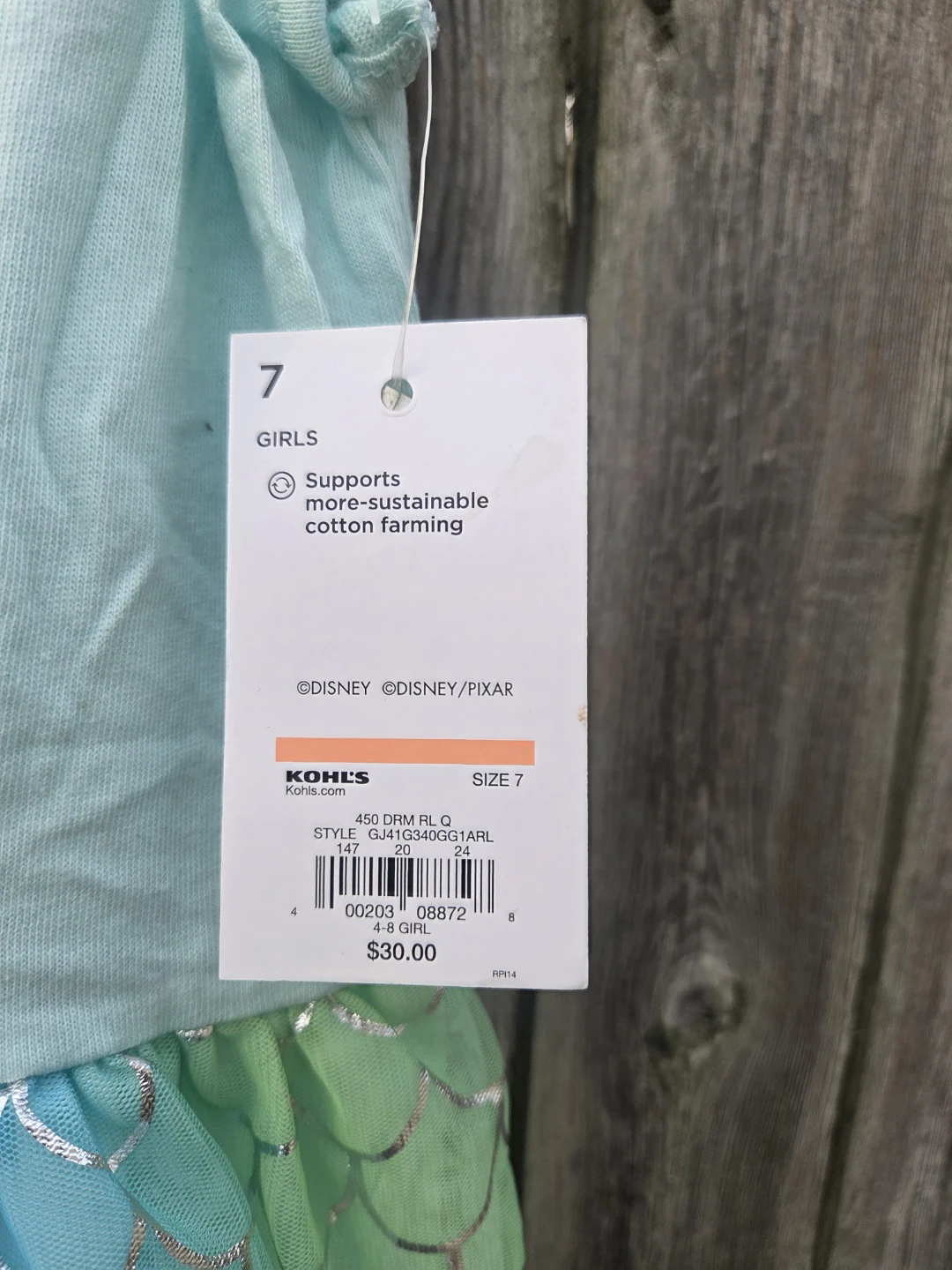 Disney The Little Mermaid Girls Dress Size 7 - photo 4