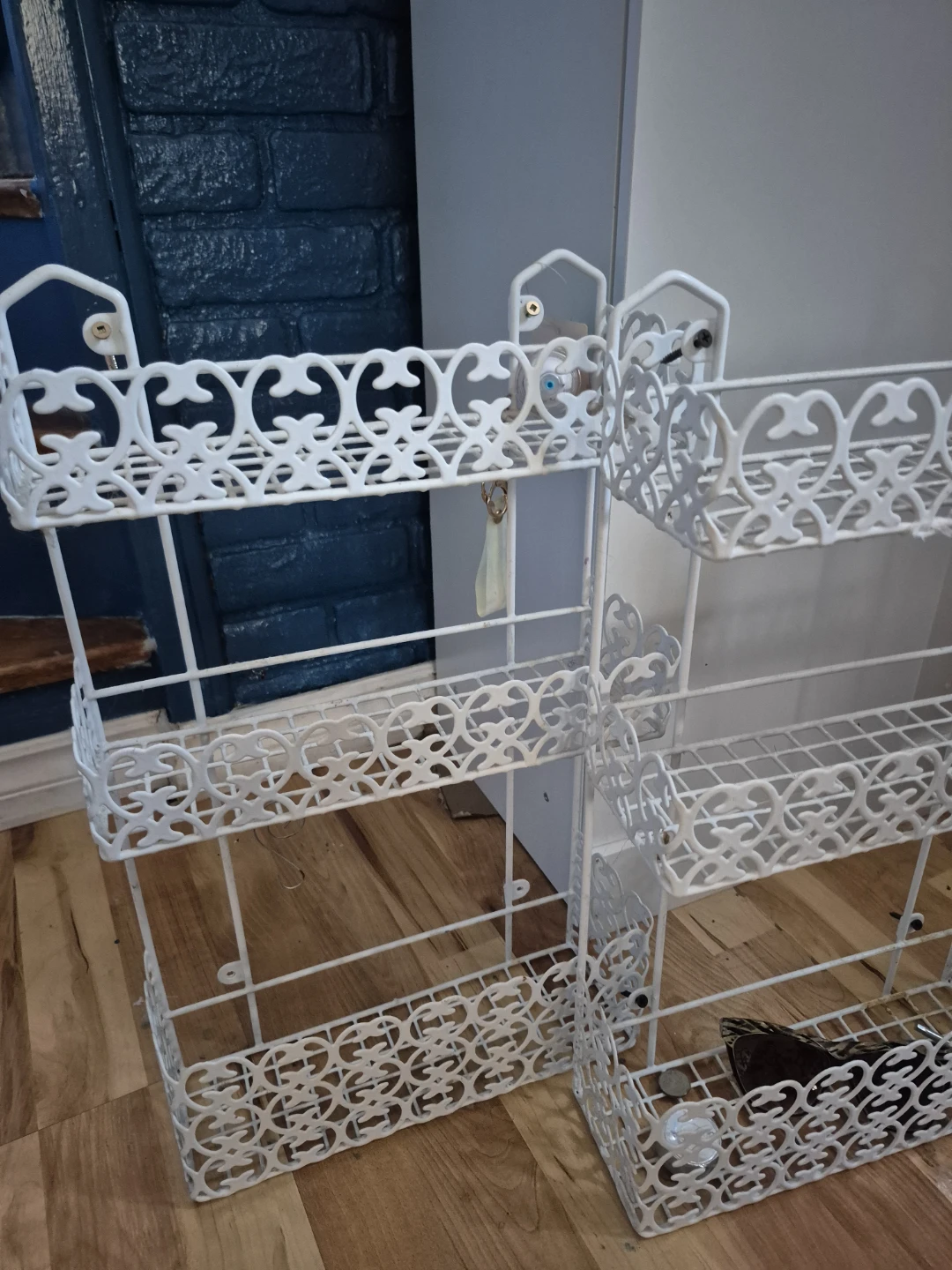 White Metal Wall Shelves