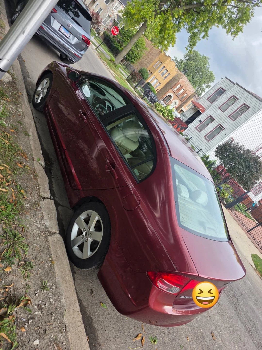 Maroon Honda Civic Sedan - photo 3