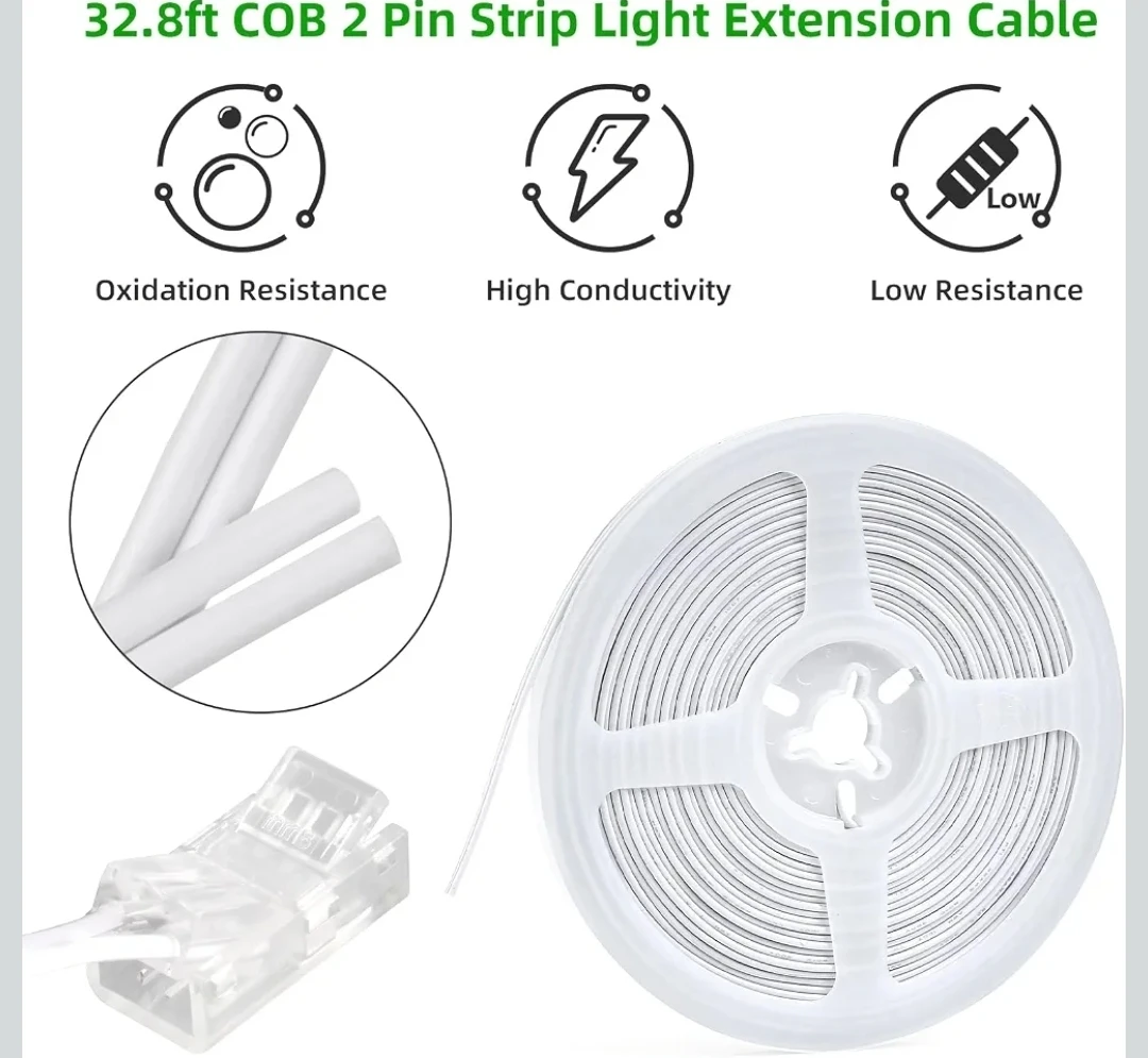 8mm 2-Pin COB LED Connector Kit - photo 4