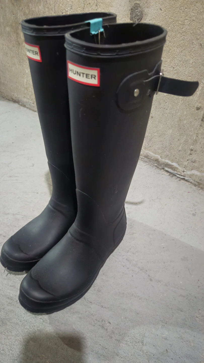 Hunter Original Tall Black Boots Size 7