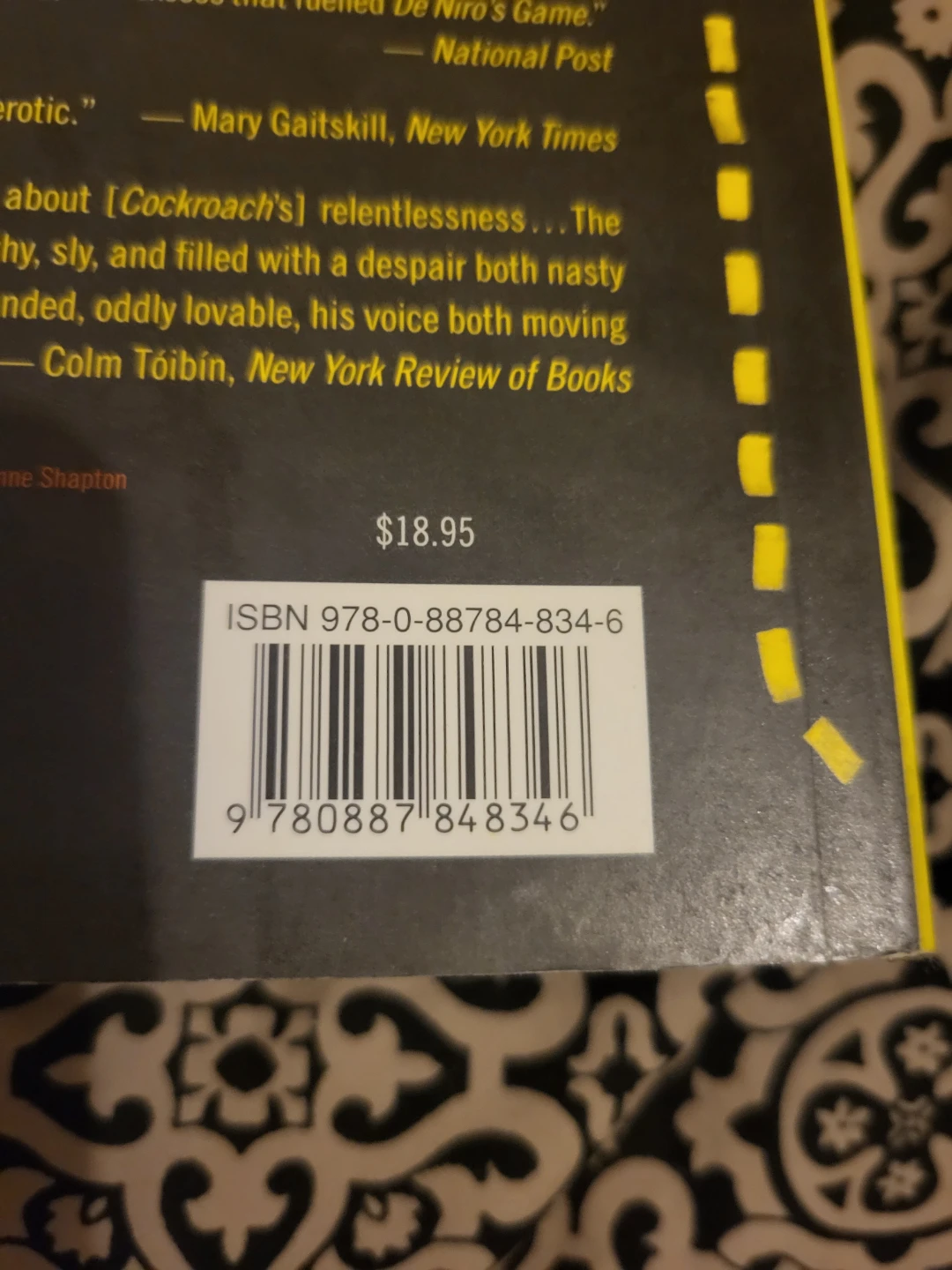 Cockroach by Rawi Hage - Paperback Novel - photo 2