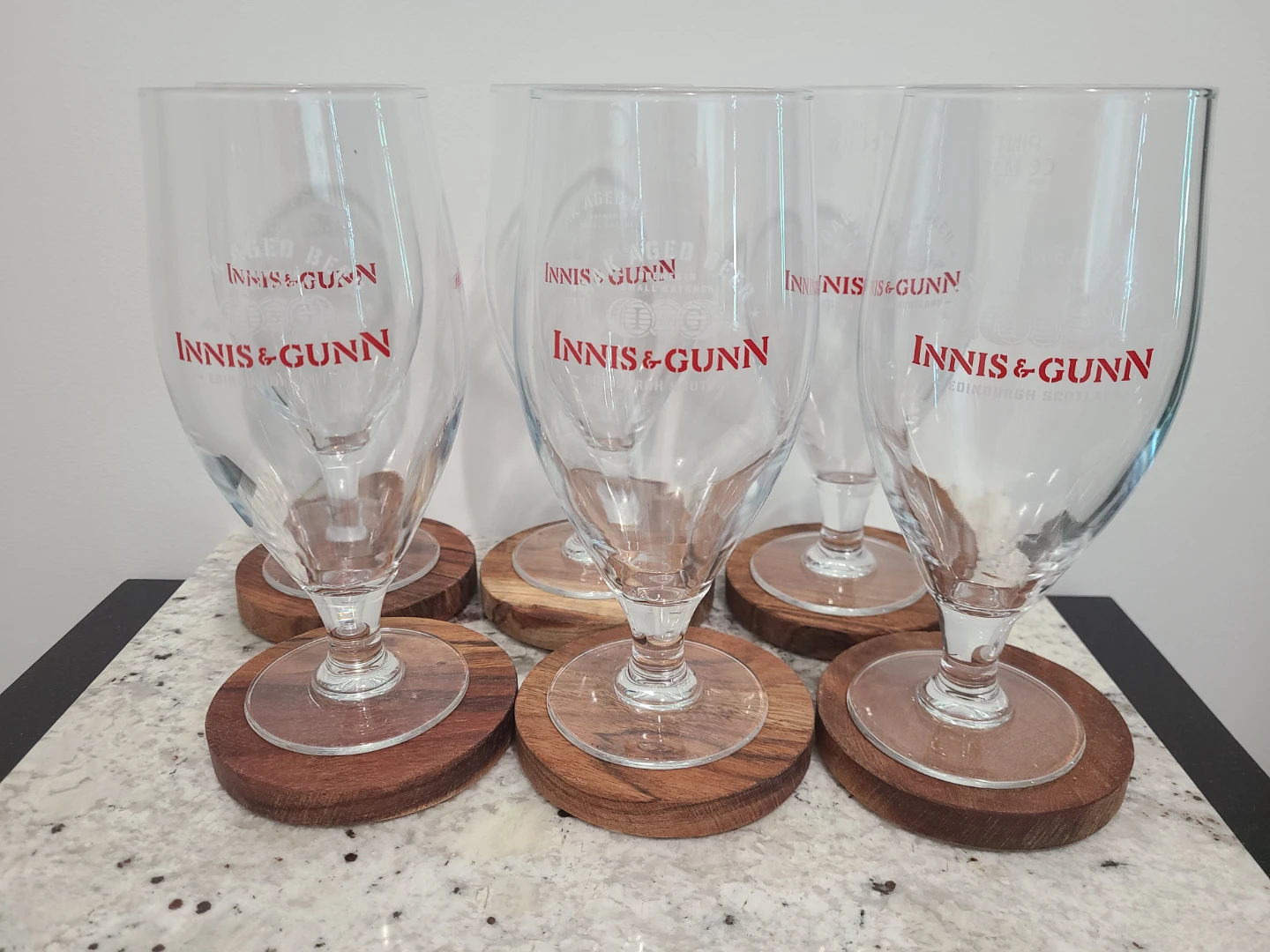 Innis & Gunn Oak Aged Beer Glasses Set of 6
