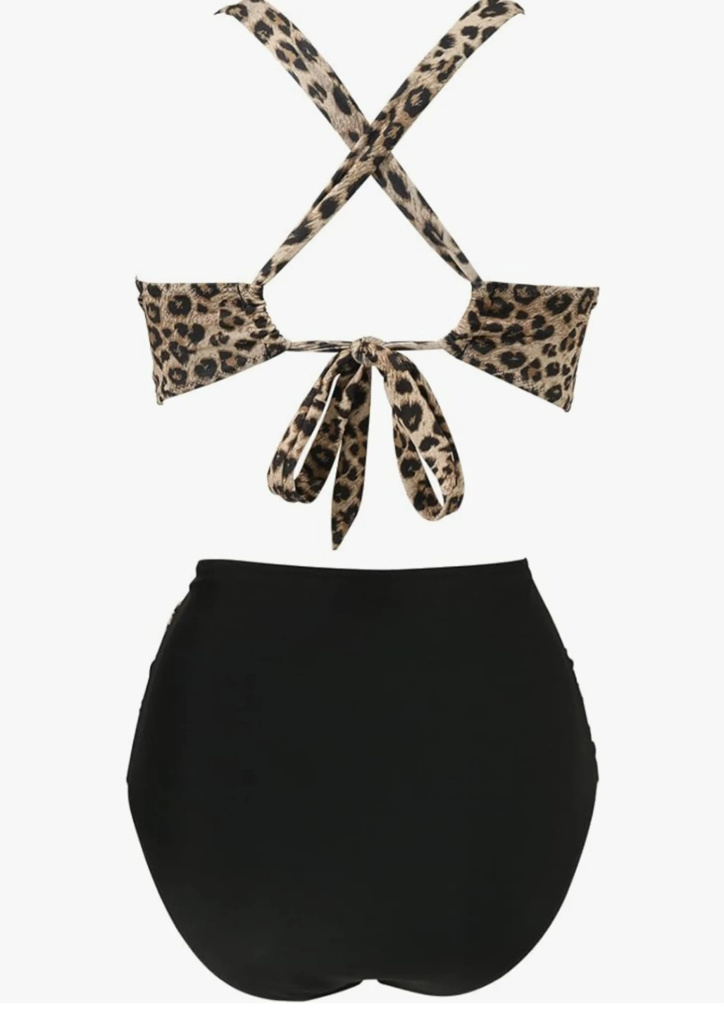 New Woman's Large Leopard Print Cut-Out Swimsuit - photo 2