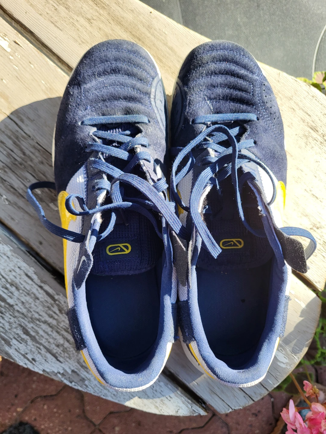 Nike Street Gato Shoes Navy Blue and Yellow 🏈 - photo 2