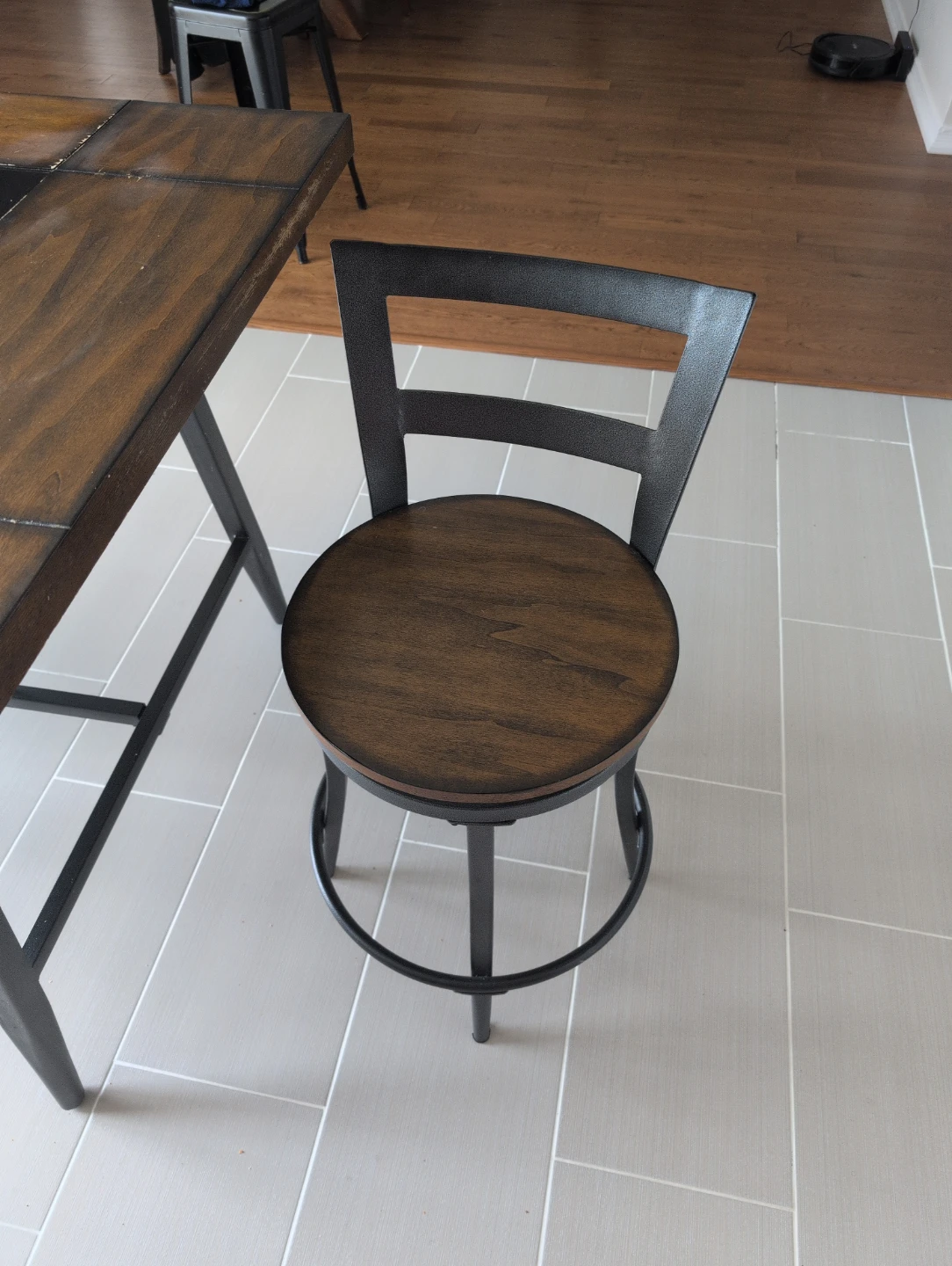 Rustic Industrial Bar Table and Stools Sets - photo 2