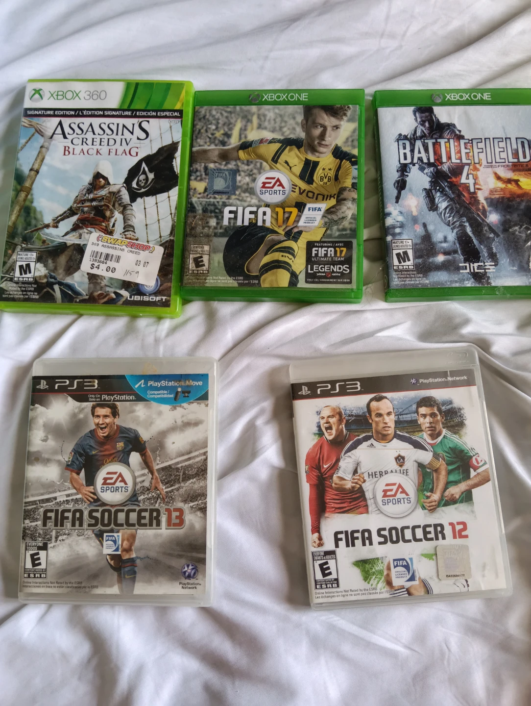 Xbox 360 and PlayStation games