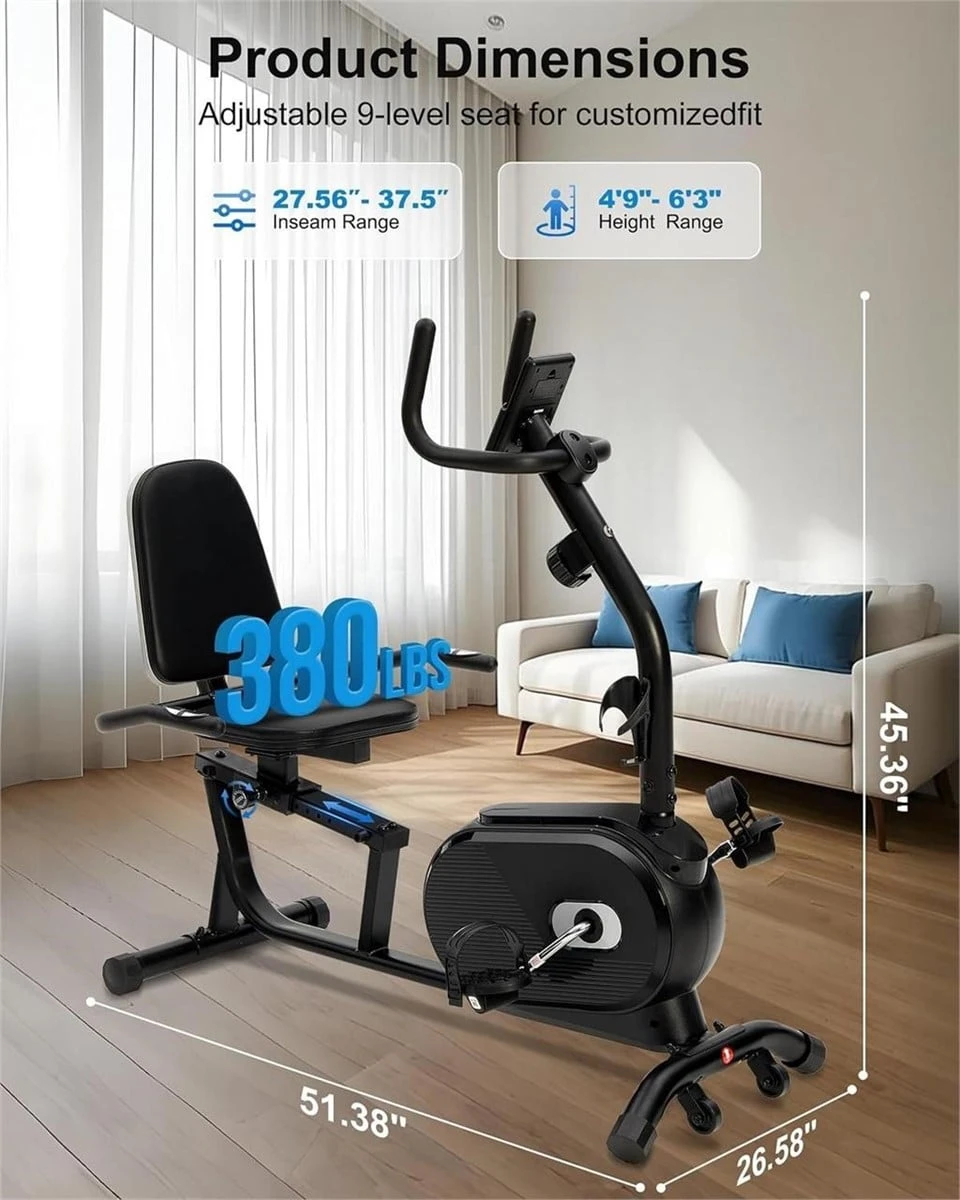 Recumbent Exercise Bike - 16 Resistance Levels - photo 3