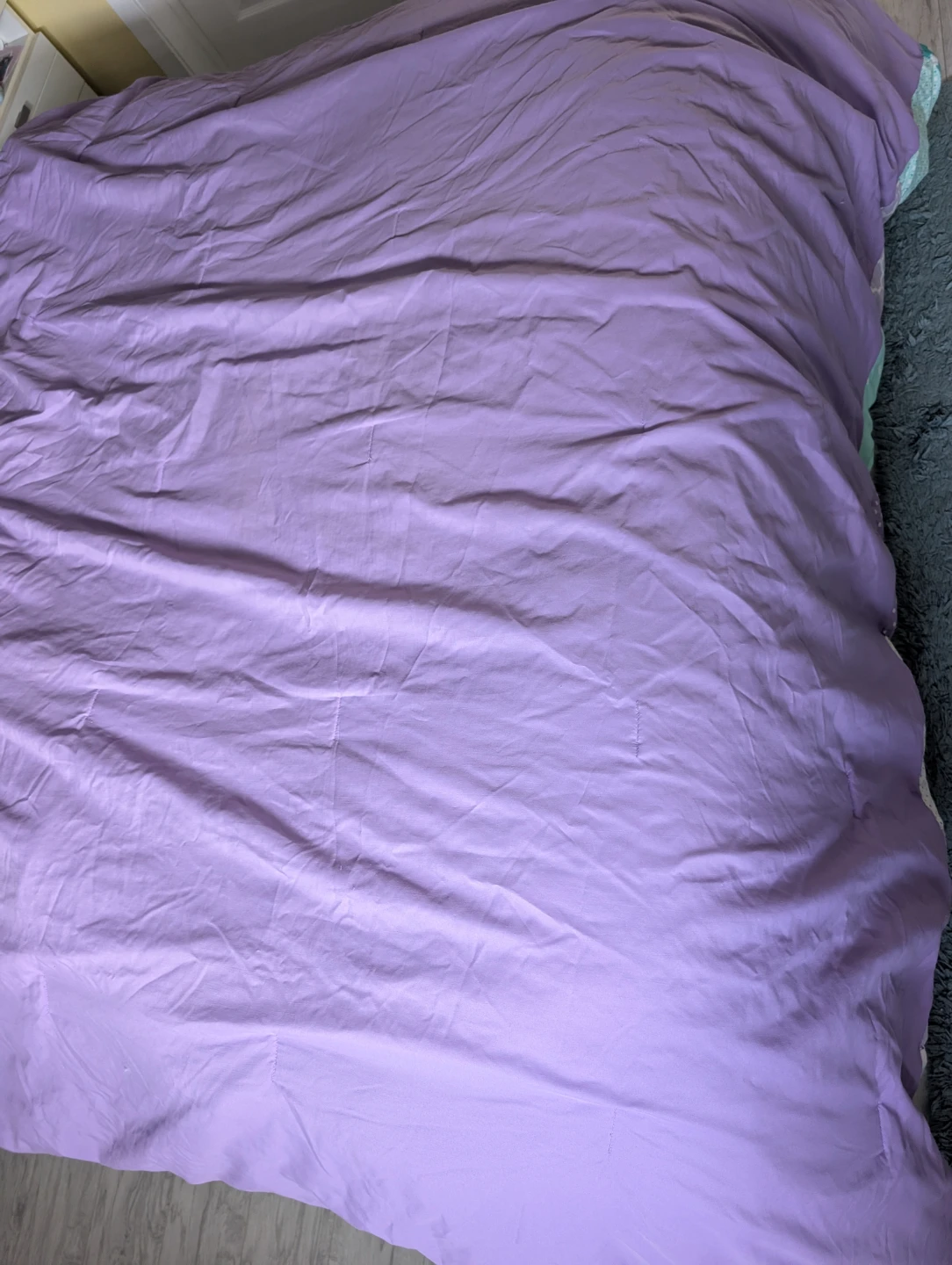 Purple and Teal Ruffled Comforter x2 - photo 3