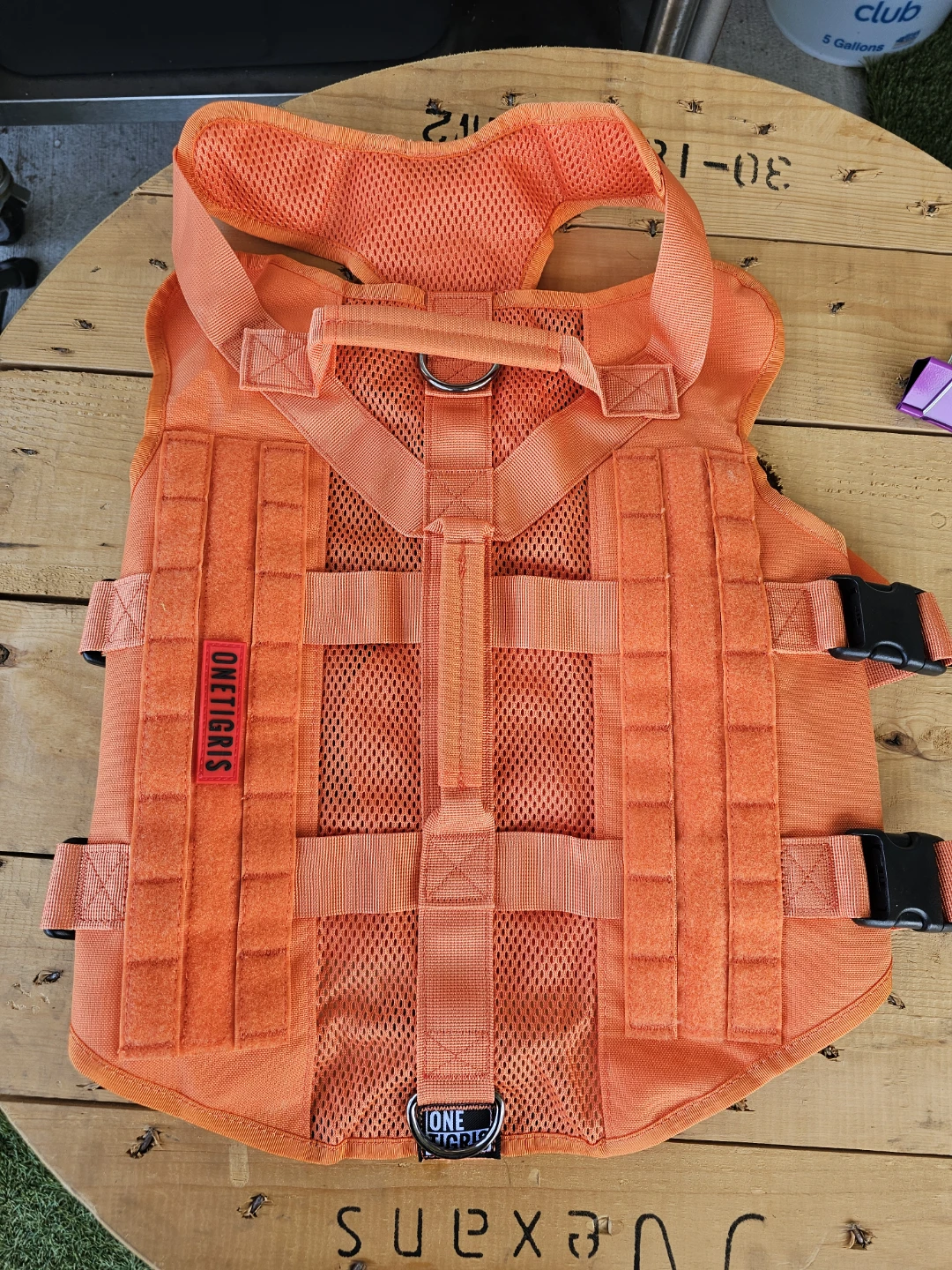 OneTigris Dog Harness, Orange, Size 1X
