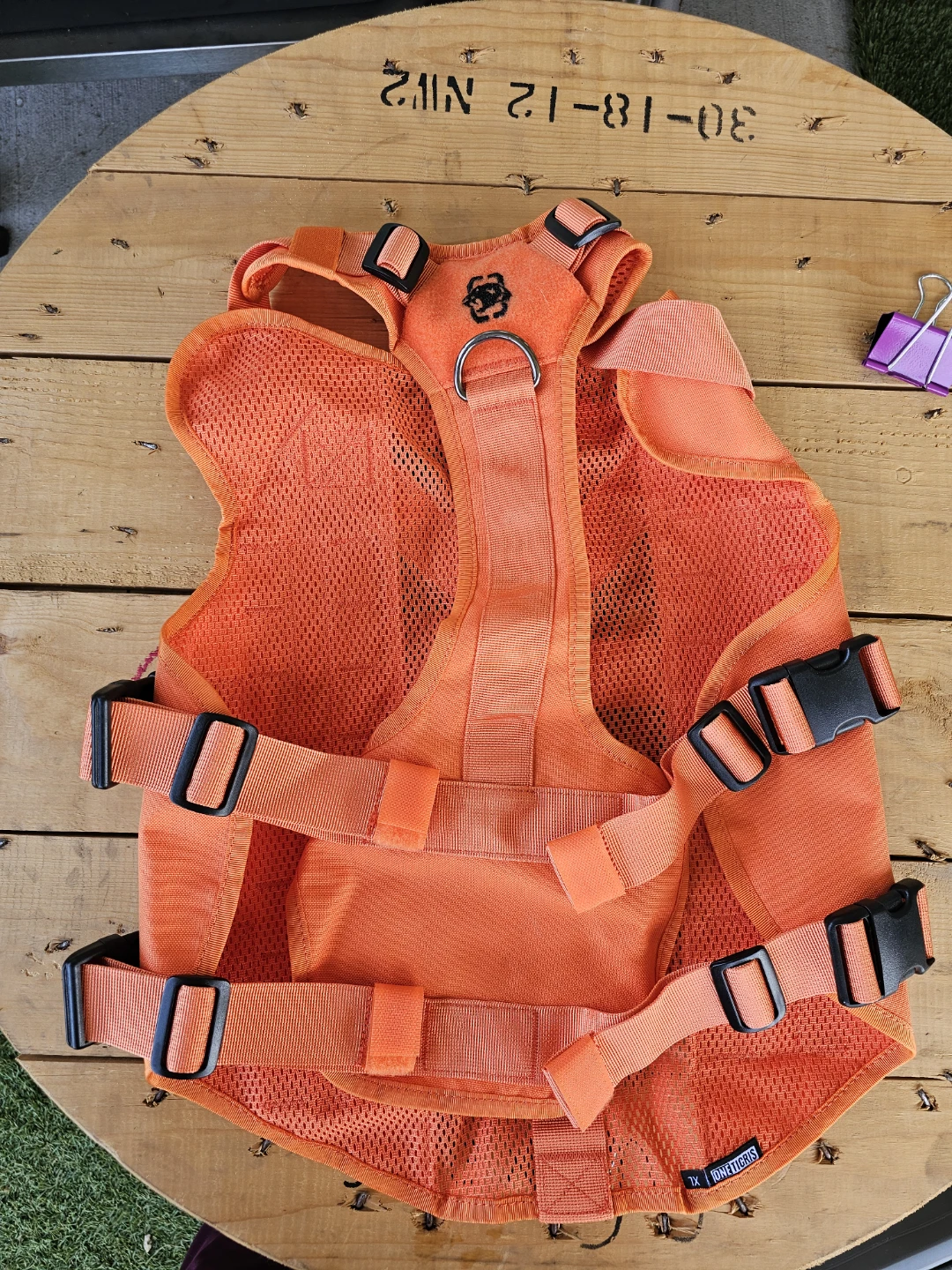 OneTigris Dog Harness, Orange, Size 1X - photo 2