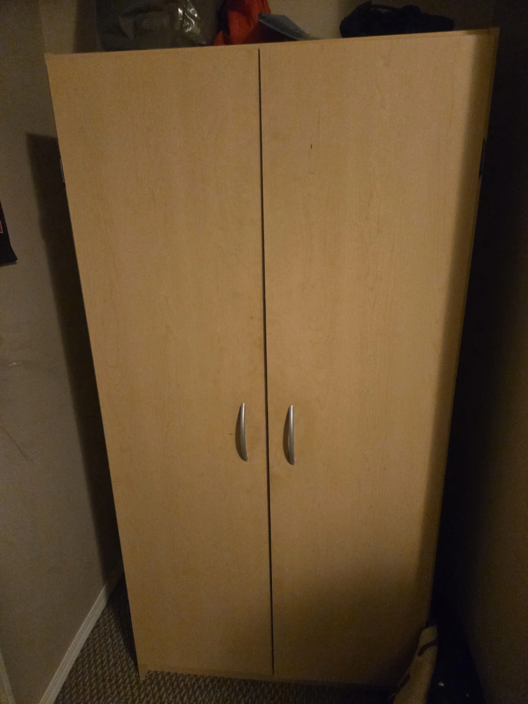 Light Wood Storage Cabinet