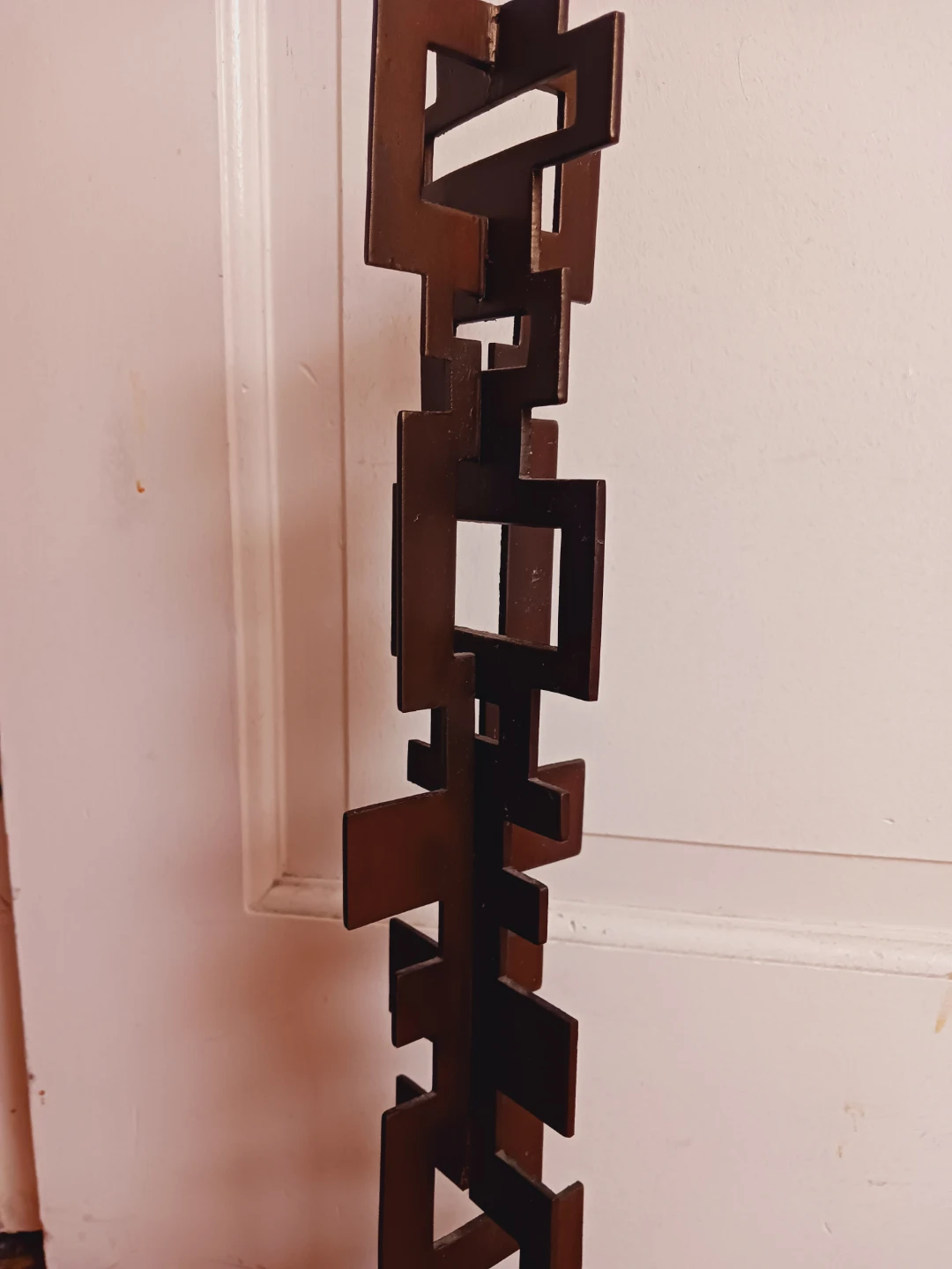 Striking Brutalist Abstract Geometric Totem Art Sculpture - photo 5