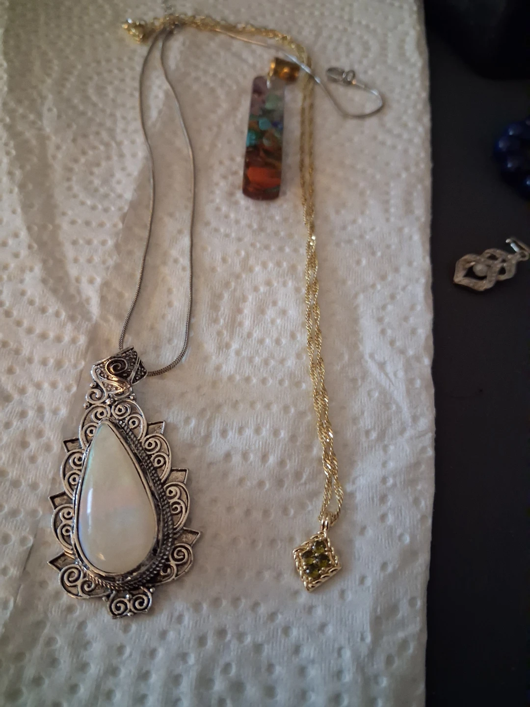 Three assorted fashion necklaces
