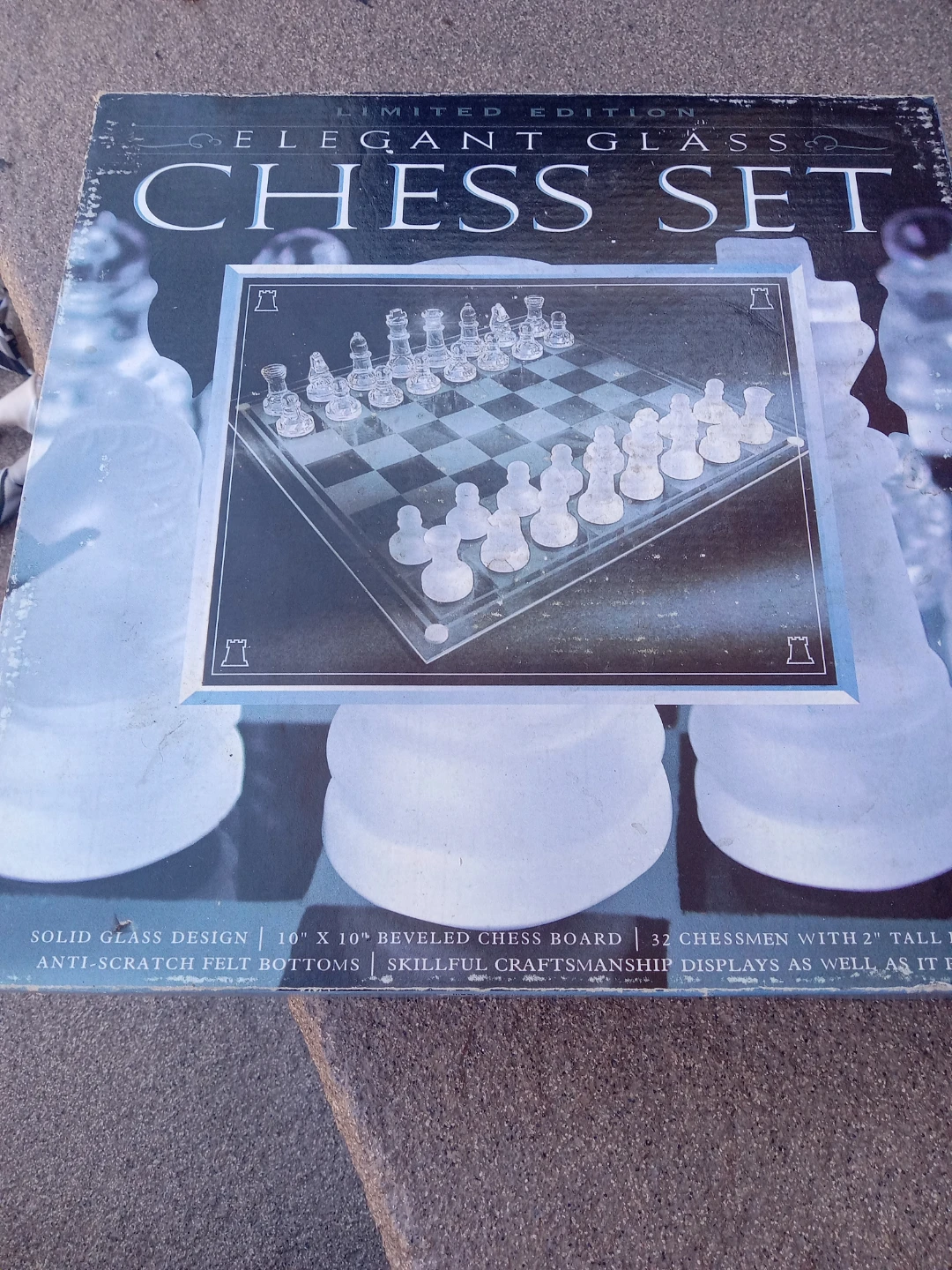 Elegant Glass Chess Set