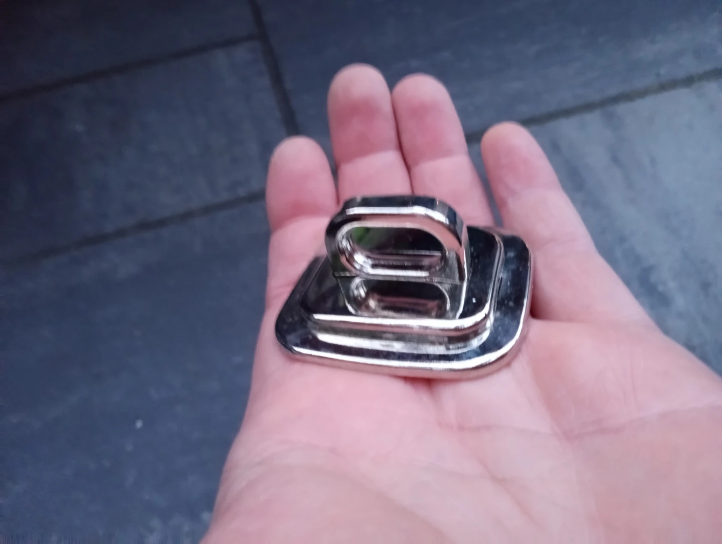 Chrome Plated Metal Belt Buckle Loop