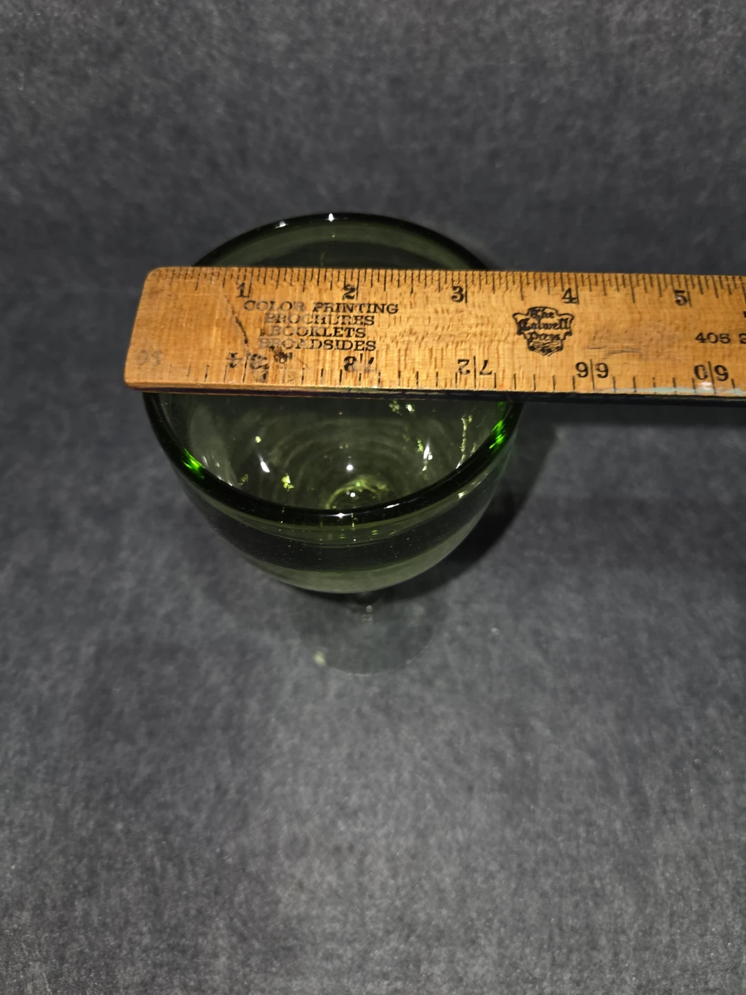 Vintage Green Wine Glass - photo 5