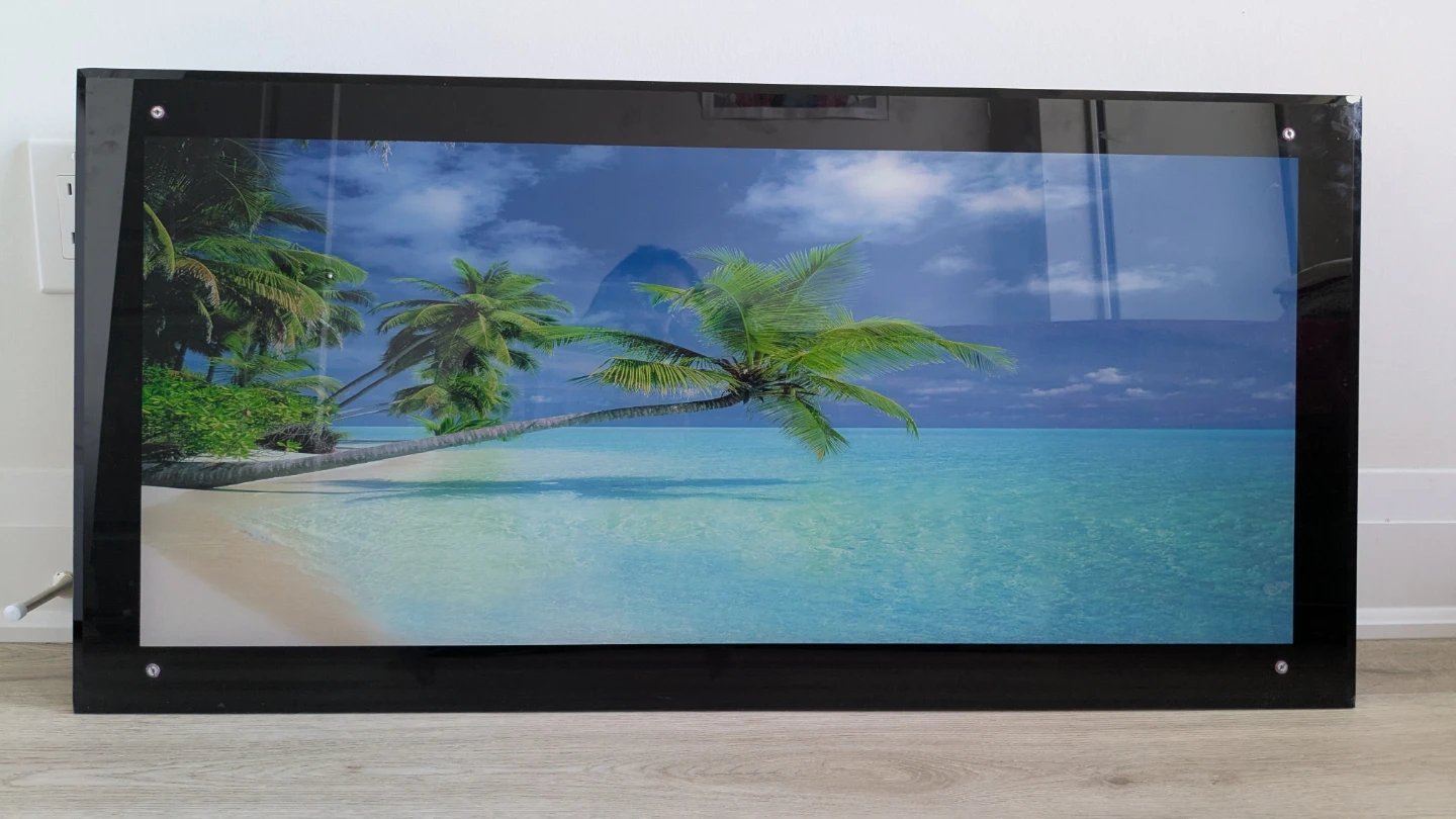 Nature photo frame with light and bird's sound