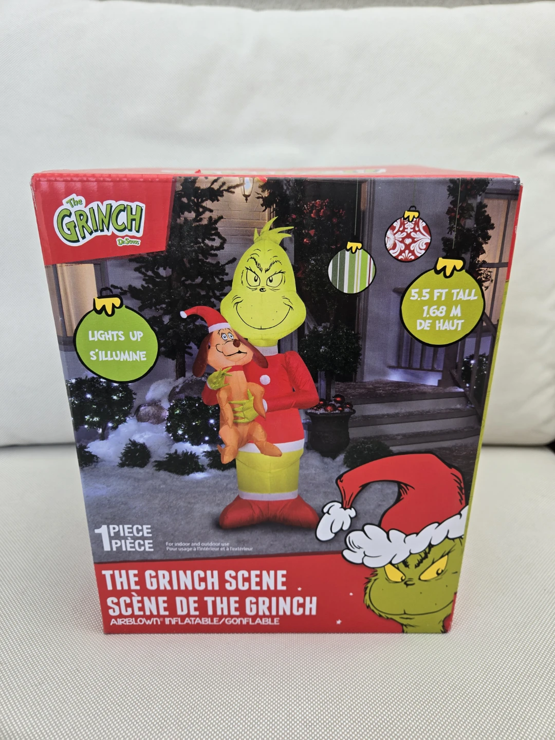 Brand new Christmas inflatable the grinch 5.5ft tall