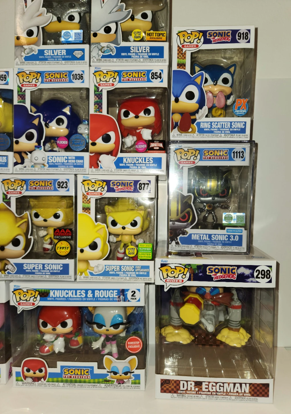 Sonic Funko Pop Collection x14 Chase, Flocked, GITD, 2 Packs, LE - photo 3