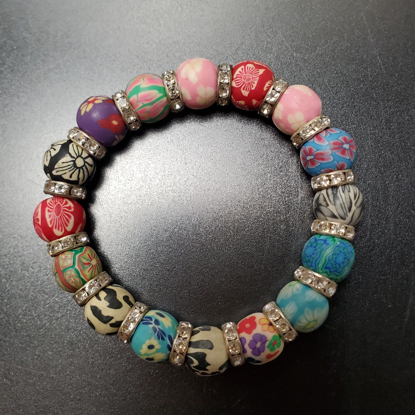 Multicoloured patterned bead bracelet🏈 - photo 5