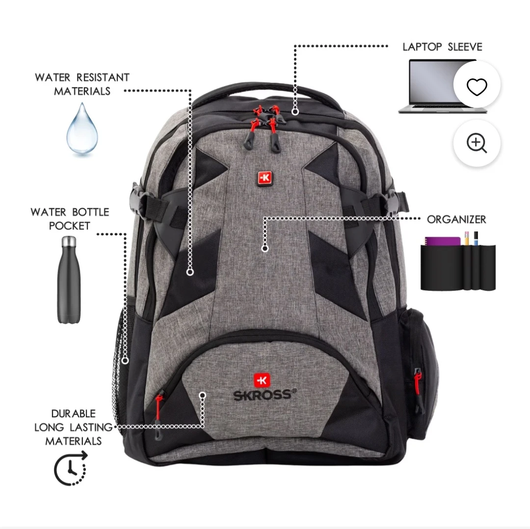 Skross Laptop Backpack Water Resistant - photo 3