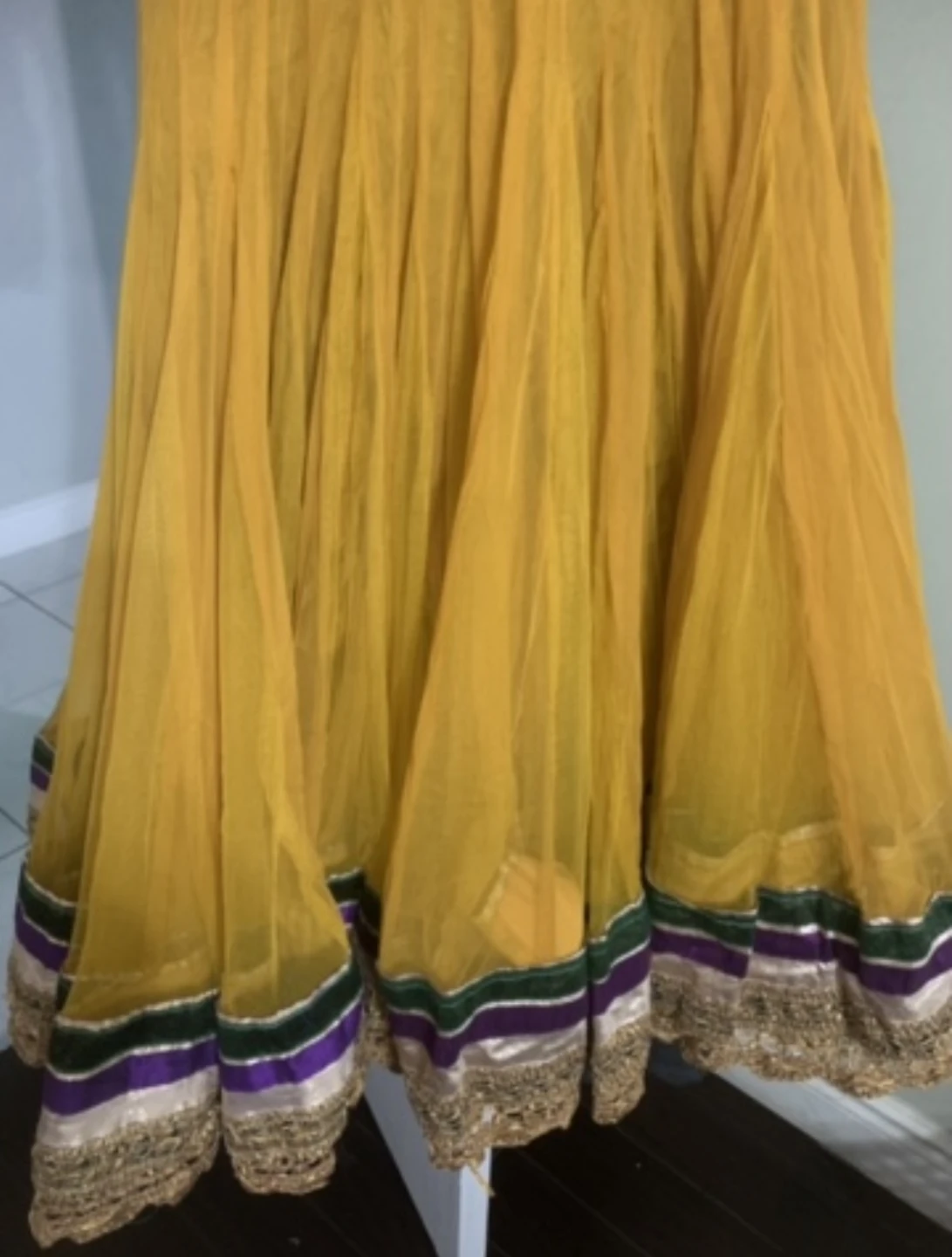 Yellow Anarkali Suit with Heavy Embroidery 🏈 - photo 4