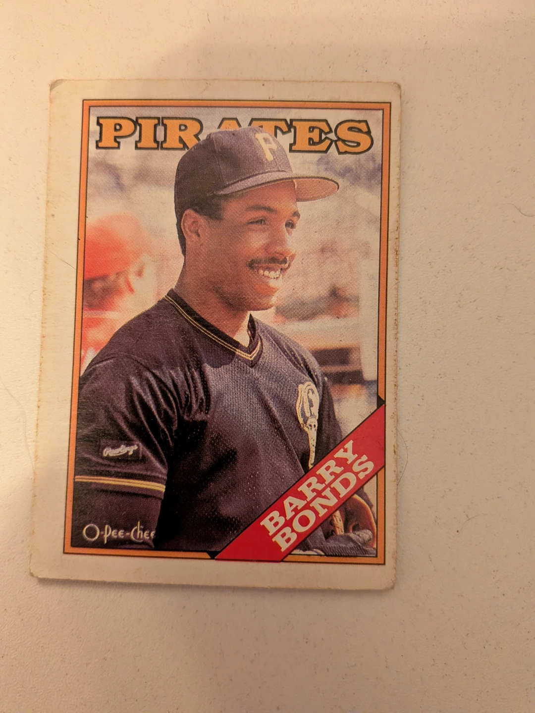1988 O-Pee-Chee Barry Bonds Pirates Baseball Card - photo 2