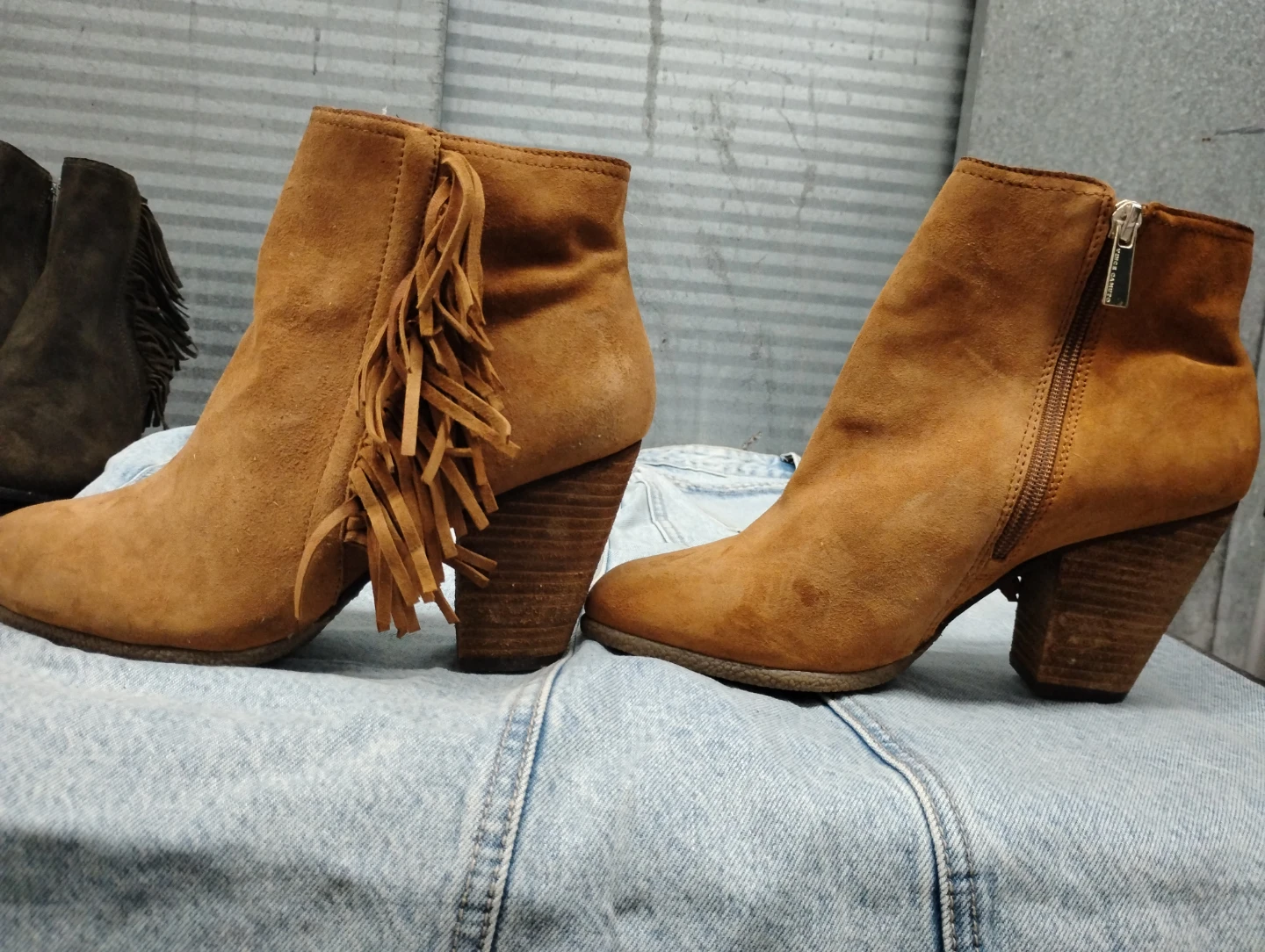 Vince Camuto Suede Fringe Ankle Boots - photo 2