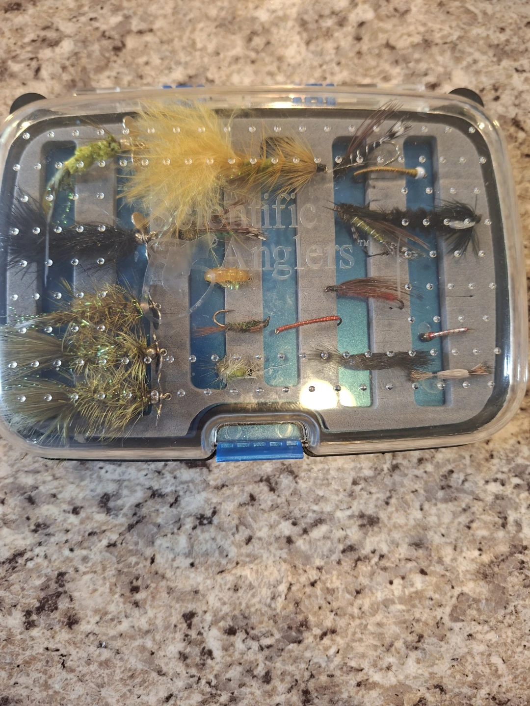 Scientific Anglers Fly Box w/ 30+ Assorted Fishing Flies Lot - photo 2