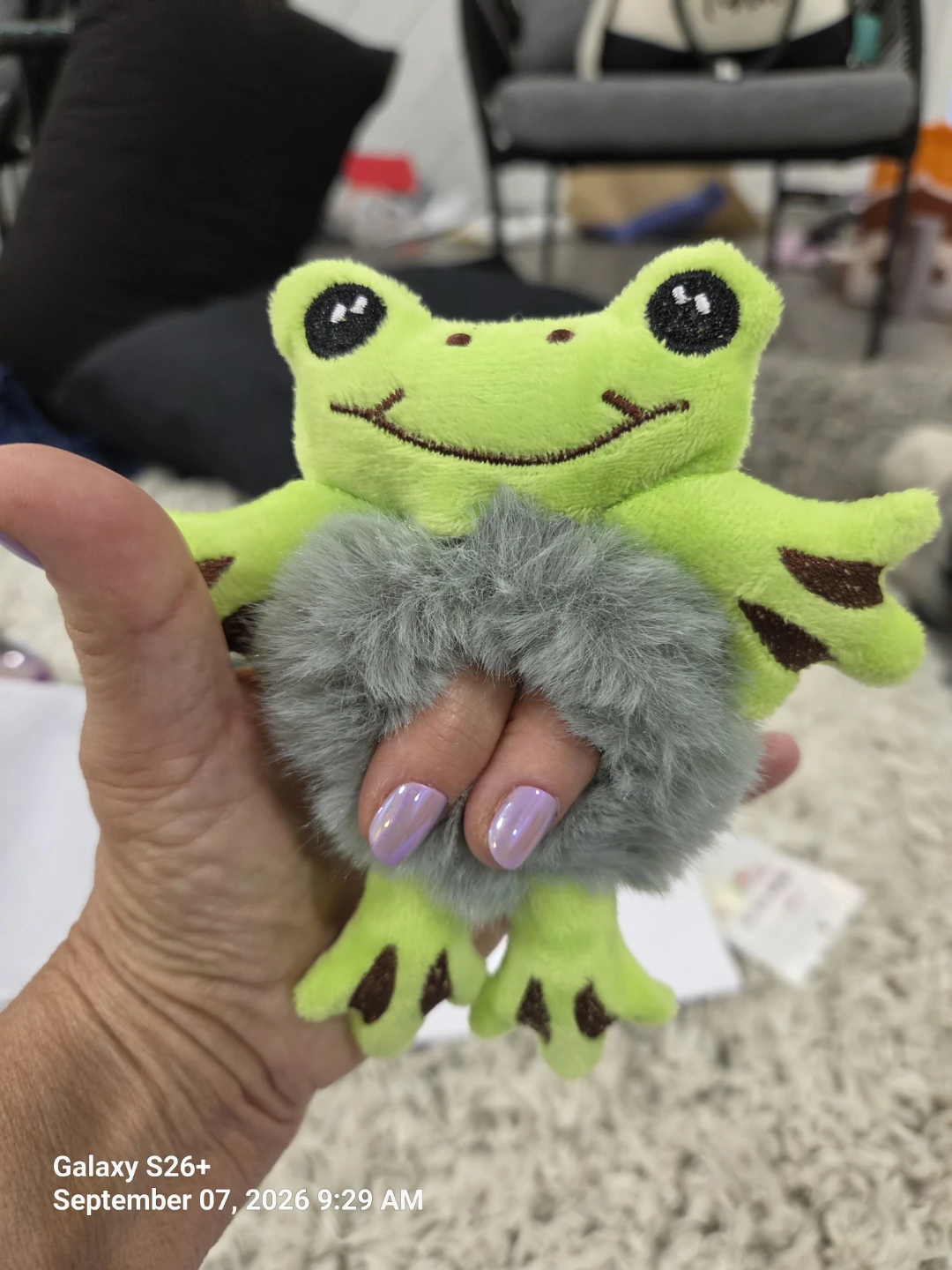 Frog Fuzzy Hair Scrunchie - photo 2
