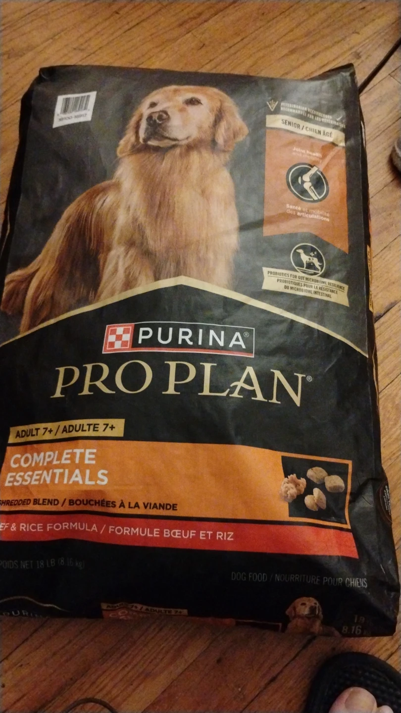 Purina Pro Plan Adult 7+ Beef & Rice 18 lb
