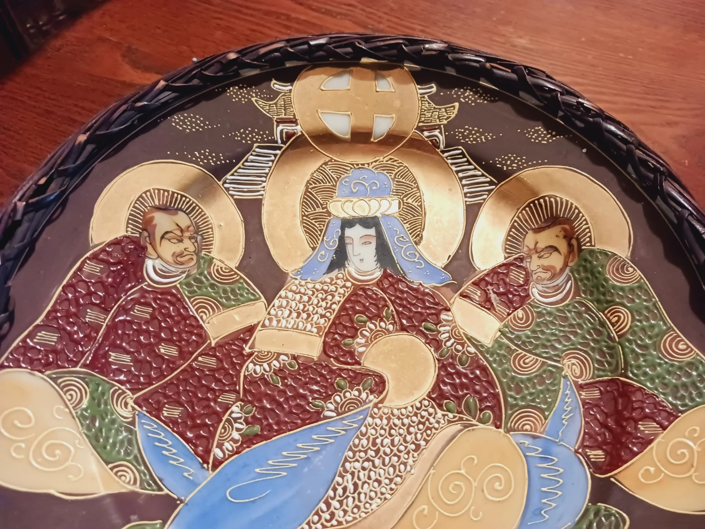 Beautiful Satsuma Japanese Handpainted Plate - photo 3