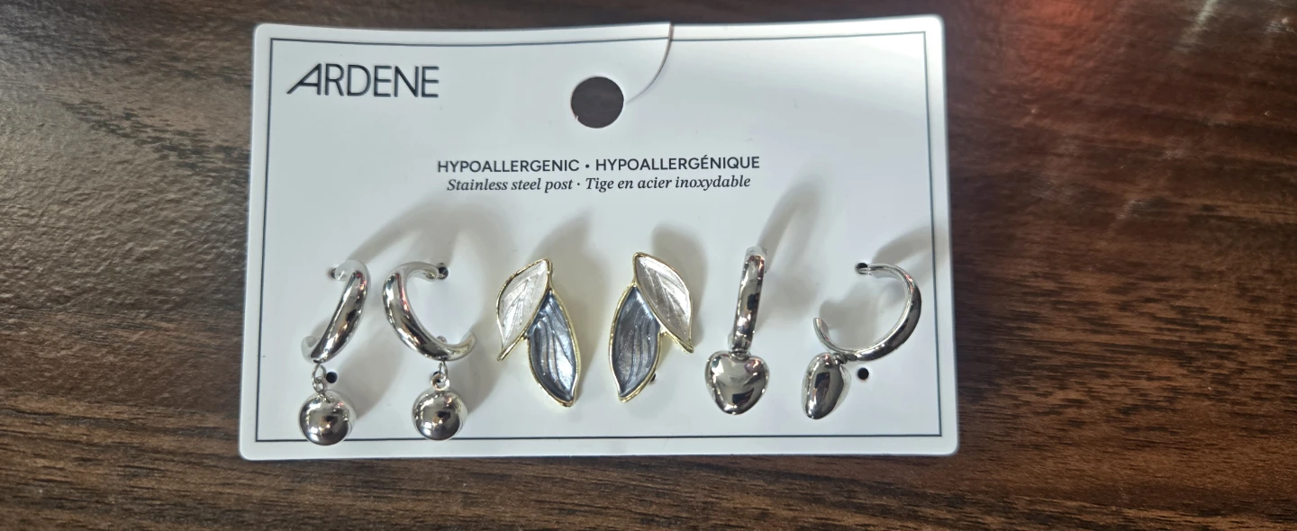 Ardene 3-Pack Earring Set