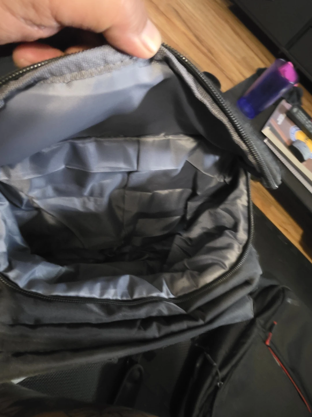Black Tech Backpack with USB Port - photo 2