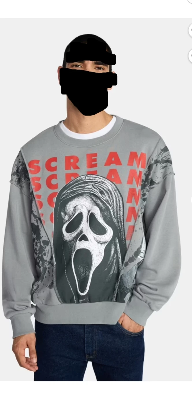 Ghostface Men's Crewneck Fleece Sweatshirt - photo 2