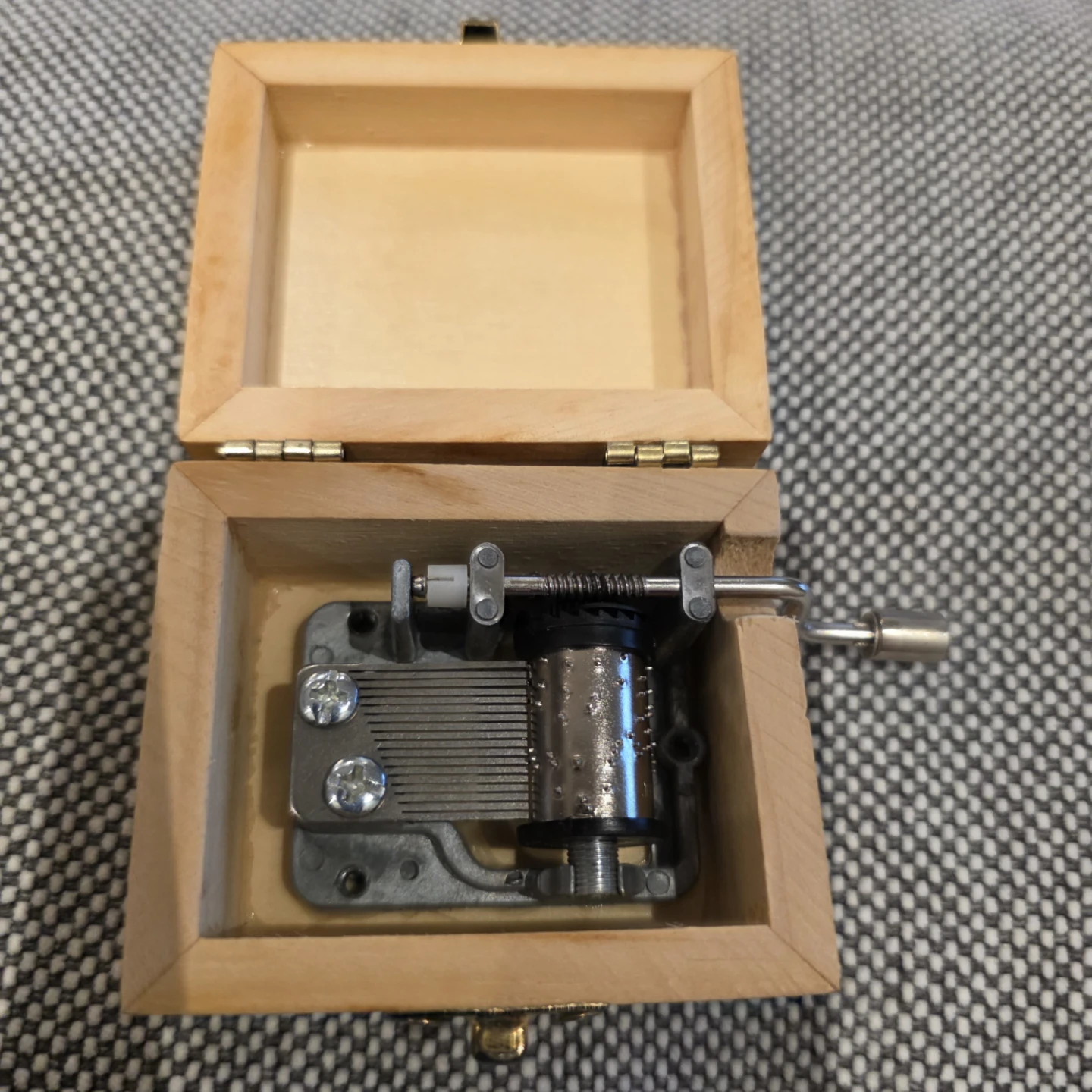 Wooden Music Box with Mustache Design - photo 5