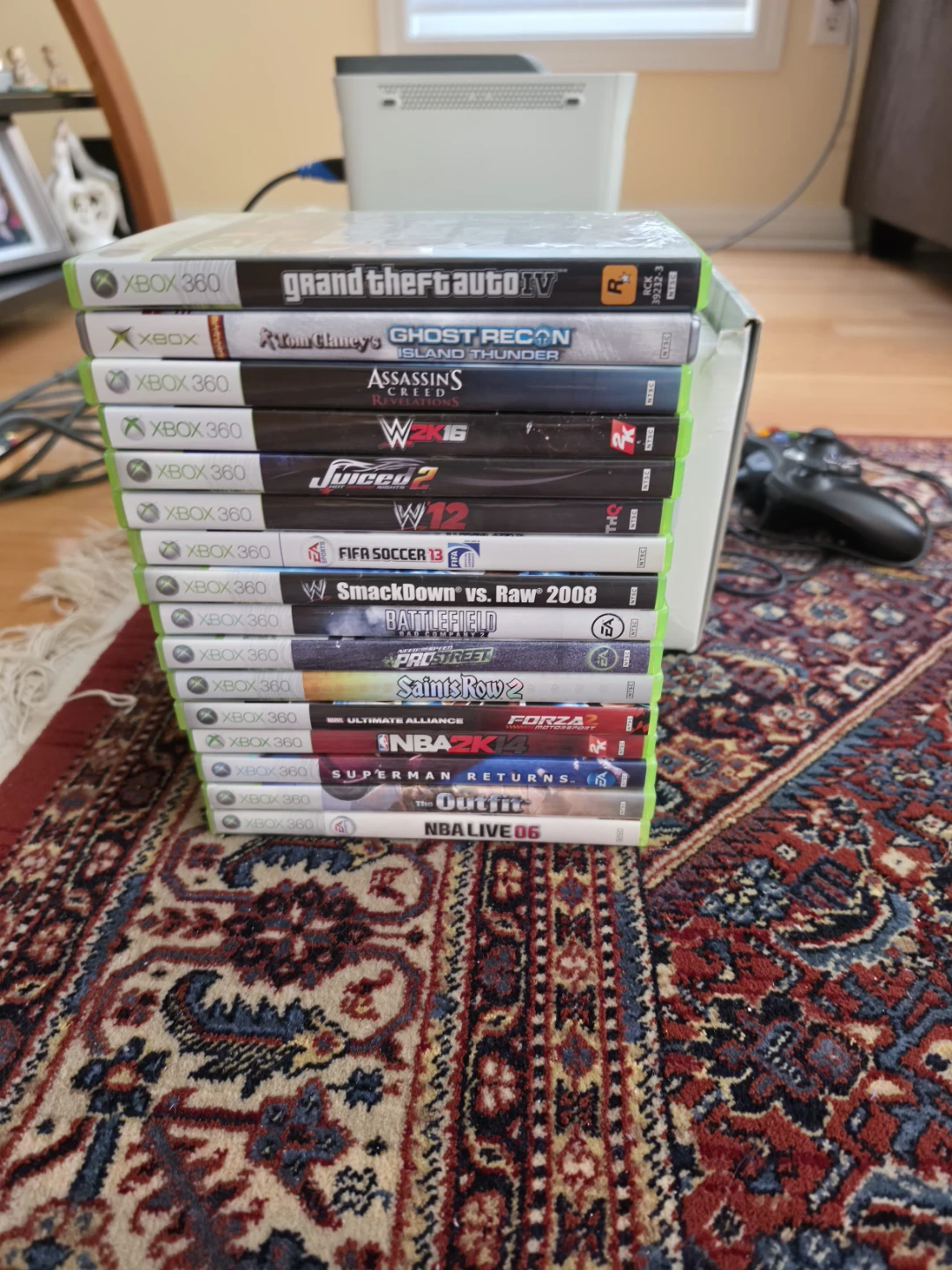 ​Xbox 360 + 16 Games (GTA IV, Saints Row 2) + 2 Controllers - photo 3