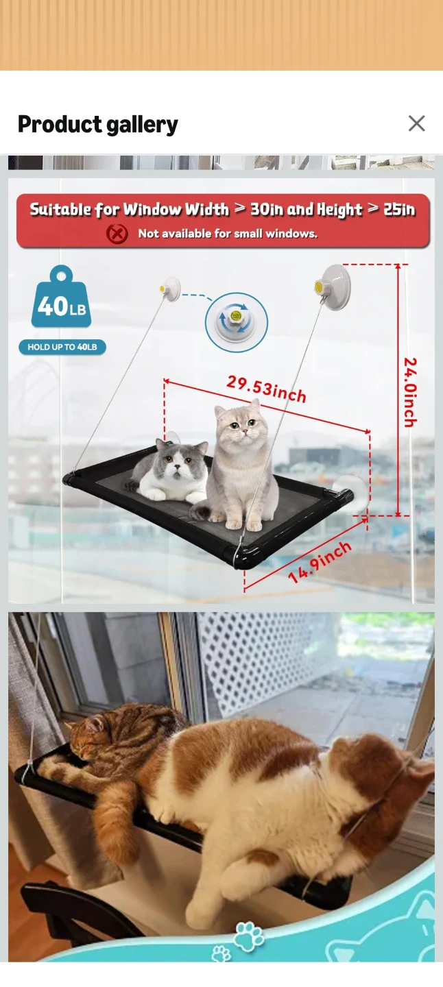 Cat window bed