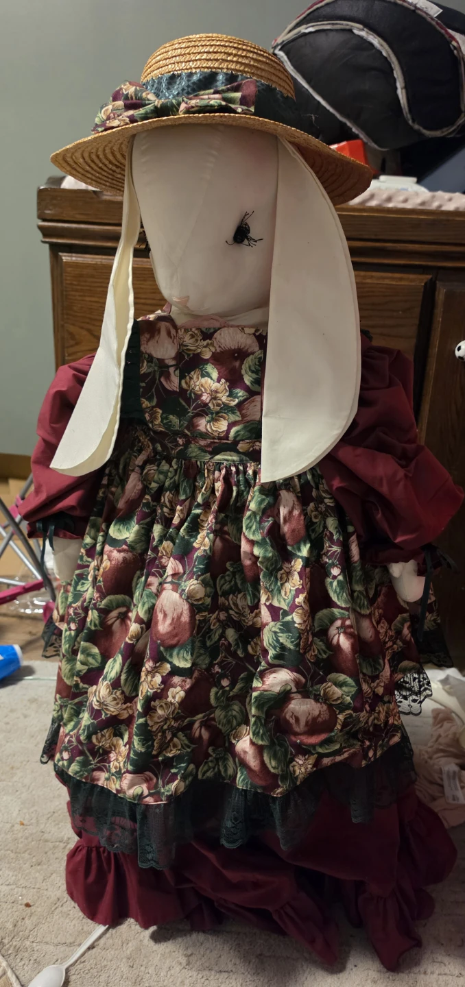 Vintage Fabric Bunny Doll