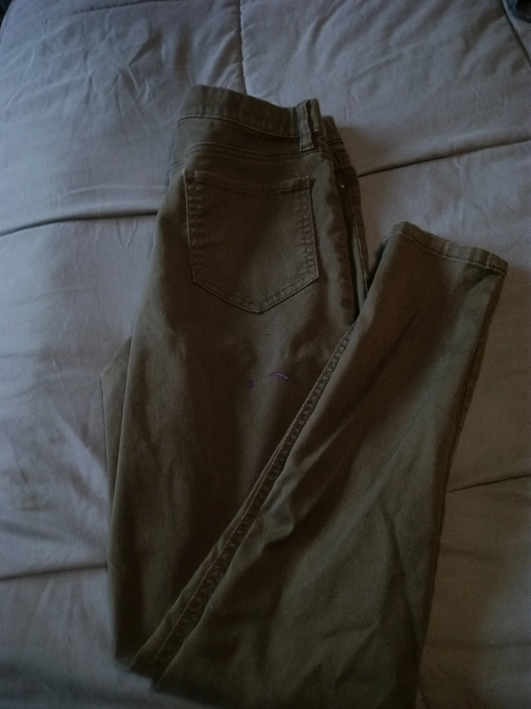 George Olive Green Slim Pants Size 10