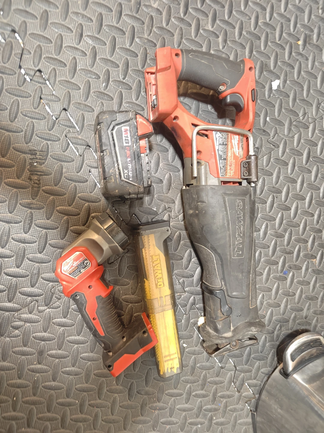 Milwaukee M18 FUEL Sawzall and Work Light