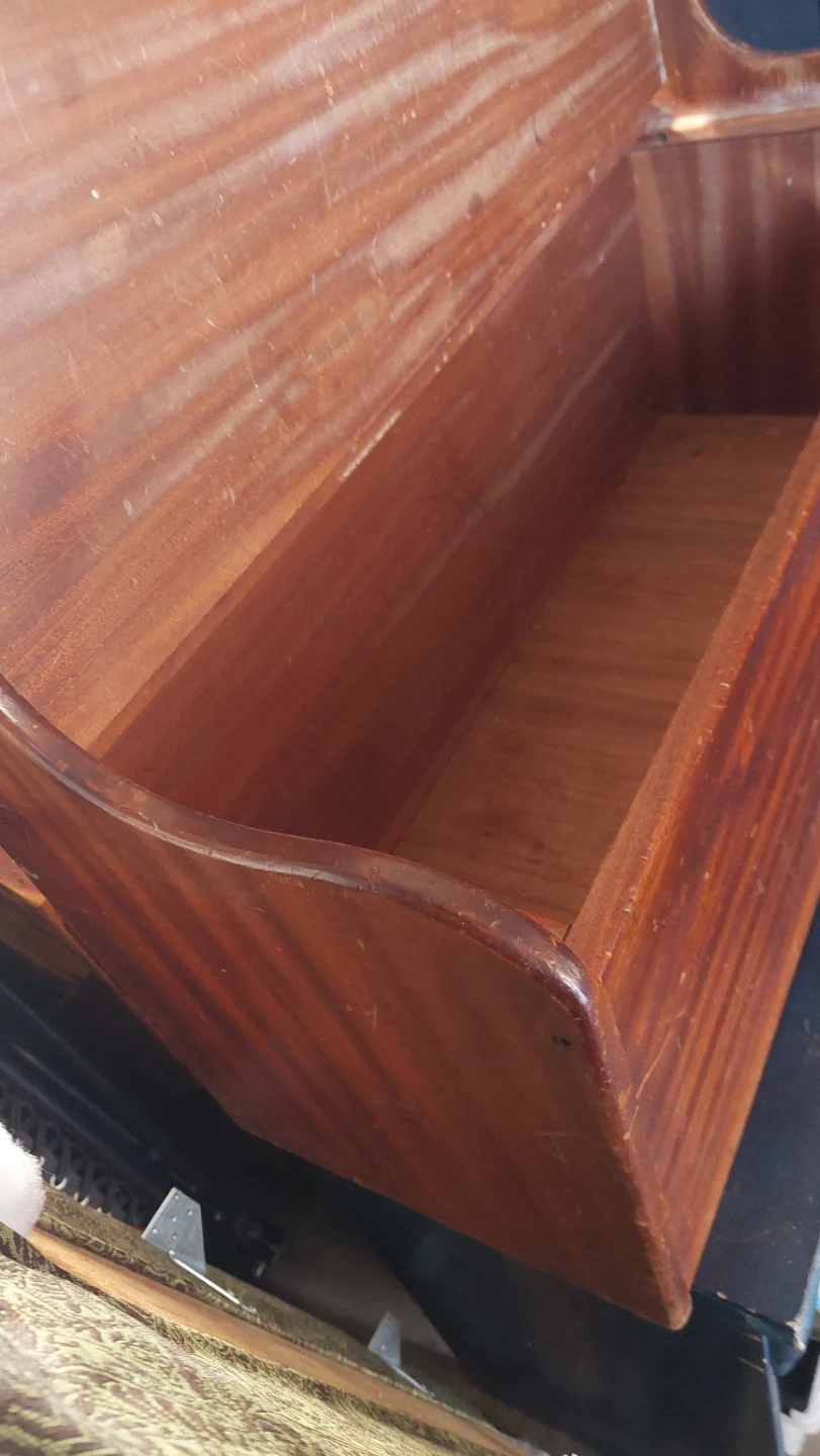 Vintage Wooden Storage Bench - photo 2