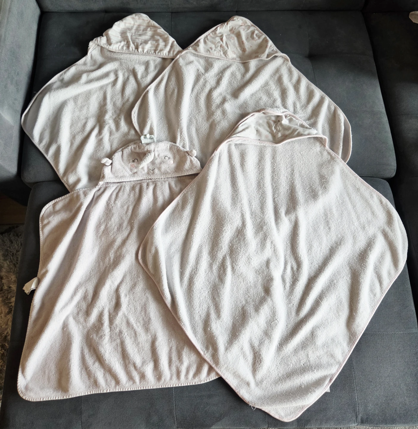 Set of 4 Baby Newborn Hooded Towels