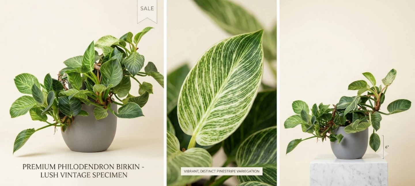 Philodendron Birkin Houseplant - photo 4