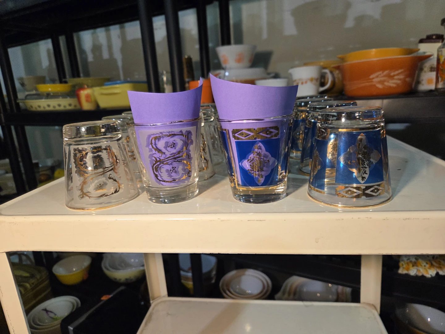 Vintage Decorated Drinking Glasses - Set of 16 - photo 3