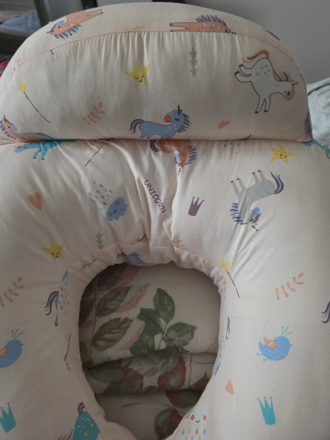 Unicorn Print Nursing Pillow