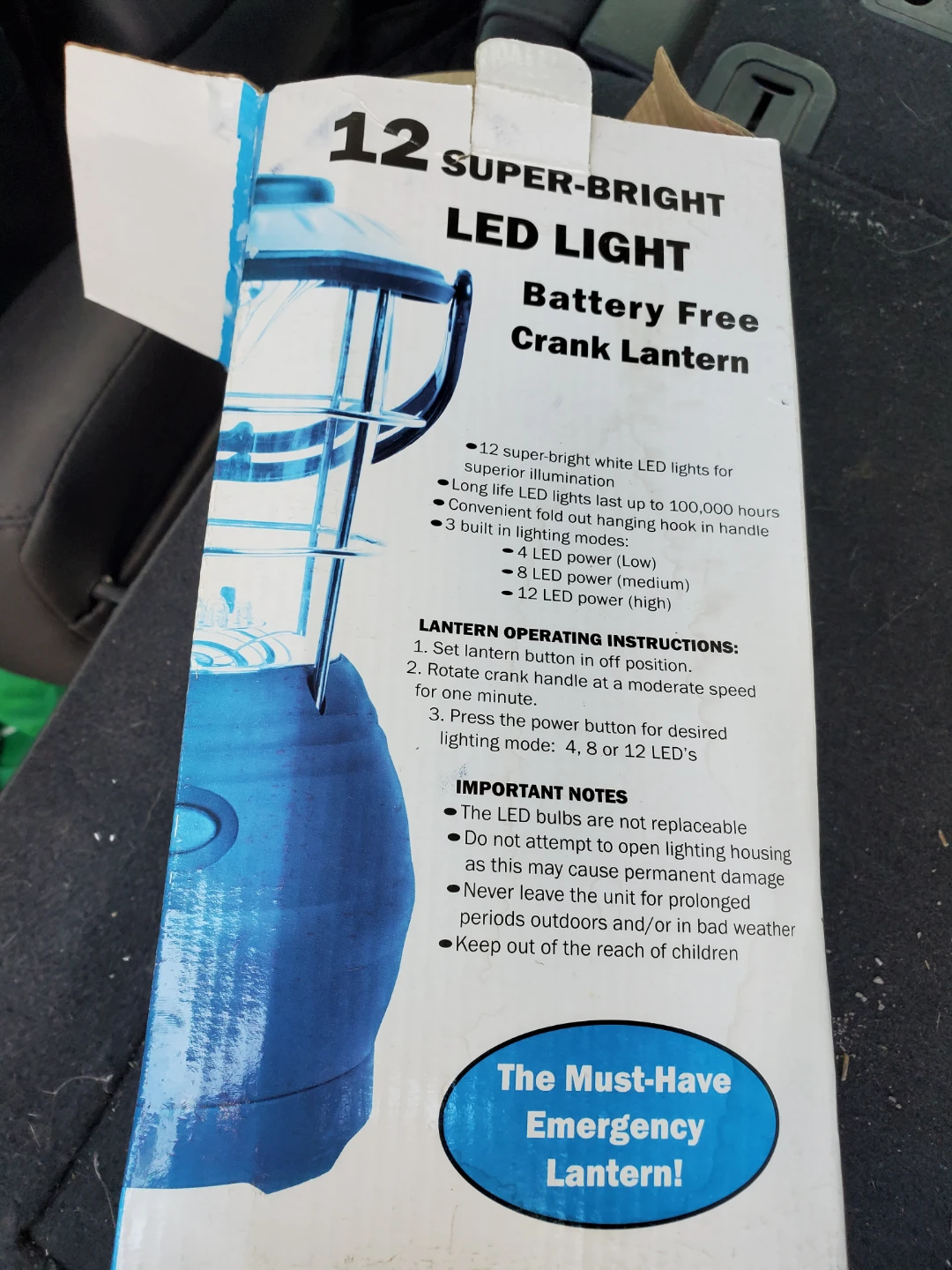 12 Super-Bright LED Crank Lantern🏈 - photo 4