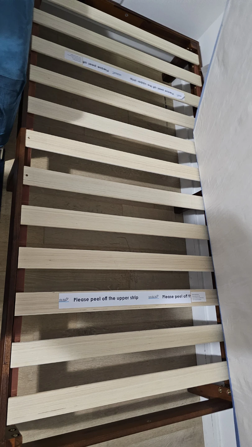 Wooden Twin Bed Frame with Slats - photo 3